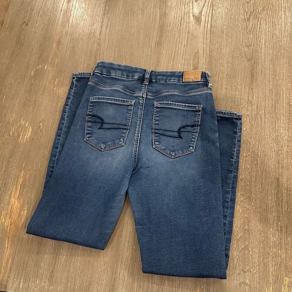 AE American Eagle Next Level Stretch Patched Distressed Jeans - Picture 9 of 14